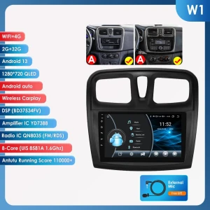 CarPlay 4G Android 13 Multimedia Video Player GPS 2din Head Unit — Car Infotainment System, OSSURET