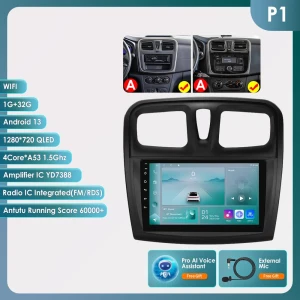 CarPlay 4G Android 13 Multimedia Video Player GPS 2din Intelligent Screen — Car Infotainment System, OSSURET