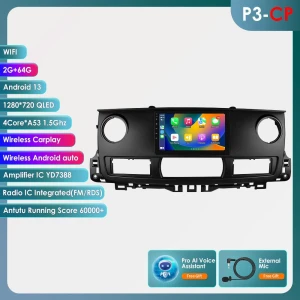 Carplay Android Auto Navigation Touchscreen Multimedia Player Head Unit GPS RDS Intelligent Screen — Car Infotainment System, Hizpo