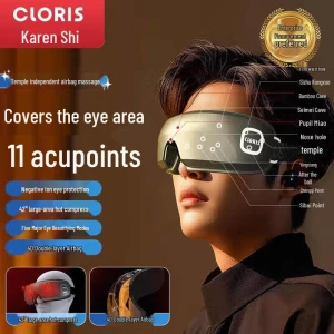 Eye Massager with Heat and Bluetooth Music — Massage Gun, CLORIS