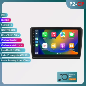 Android 13 Car Radio with Wireless CarPlay and Android Auto — Car Infotainment System, OSSURET