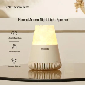 Crystal Aroma Night Light Bluetooth Speaker — Essential Oil Diffuser, Jiguang