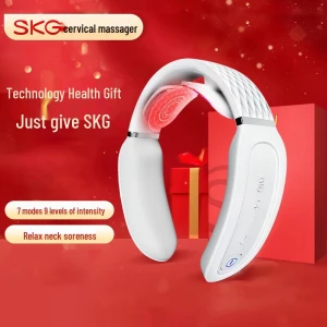 Neck Massager with Heat and Electric Pulse — Massage Gun, SKG