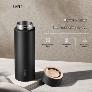 Pure Titanium Smart Temperature Display Insulated Bottle — Smart Water Bottle, SIMELO
