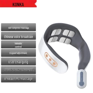 Rechargeable Smart Neck Massager with Heat — Massage Gun, Konka