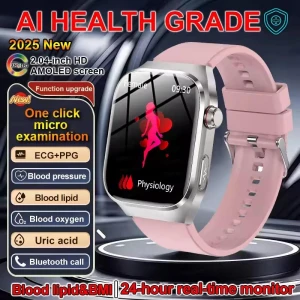 Women's Smart Watch with BMI Measurement, Menstrual Cycle Tracking, ECG, Heart Rate, Blood Oxygen, Sleep and Fitness... — Fitness Tracker, Lucky Start