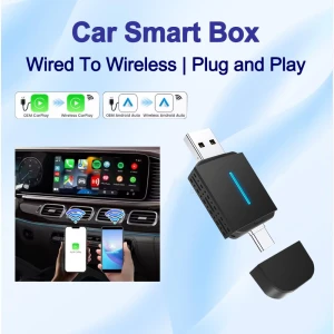 2-in-1 Android Auto Wireless CarPlay Adapter — Car Infotainment System, The Cozy Nook