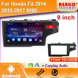 2K Android Car Radio with Bluetooth, 4G GPS, CarPlay, Multimedia Video Player — Car Infotainment System, Reakosound