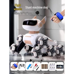 8-Wheel Stunt Robot Dog with Dual Remote Control — Robot Pet, HANDUNYOU