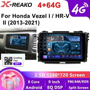 Android Car Radio with CarPlay, GPS, 4G/WiFi, 8-Core, 4GB+64GB — Car Infotainment System, Reakosound