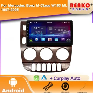 Android Car Radio with GPS Navigation, CarPlay, and Video Recorder — Car Infotainment System, Reakosound