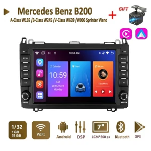 Android Car Stereo with CarPlay and GPS — Car Infotainment System, Mercedes-Benz