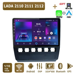 Android CarPlay Car Radio for LADA 2110 2111 2112 Multimedia Player Head Unit Stereo GPS Navigation BT WIFI — Car Infotainment System, icreative