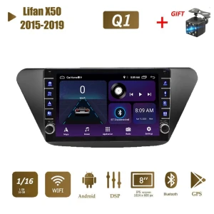 Car Multimedia Player with Android Button, Navigation, GPS, Stereo — Car Infotainment System, Lifan