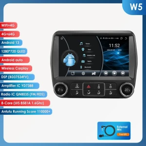 Car Stereo with 4G, CarPlay, Android Auto, Navigation, and Intelligent Screen — Car Infotainment System, Hizpo