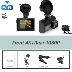 Dual Lens Car Dash Cam with Front and Rear Camera — Dash Cam, JOHO