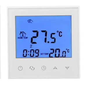 Electric Heating Thermostat with Programmable Weekly Control and Dual Temperature Display on Large LCD Touchscreen... — Smart Thermostat, Artesano Home
