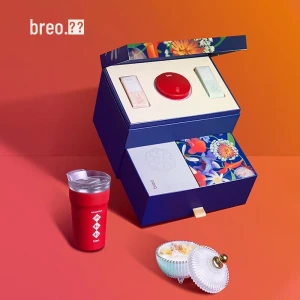 Ginger Moxa Smart Portable Electronic Moxibustion Gift Box — Massage Gun, Breo