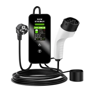 Portable EV Charger with LCD Display and Handbag — EV Charger, Elenxs