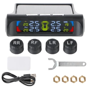 Tire Pressure Monitoring System with USB and Solar Charging — TPMS, AINYSZIN