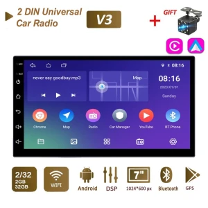 Universal 2 Din 10 Android Car Radio Player — Car Infotainment System, icreative