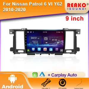 Video GPS Navigation Car Head Unit with Android, CarPlay, DVD, and Radio — Car Infotainment System, Reakosound