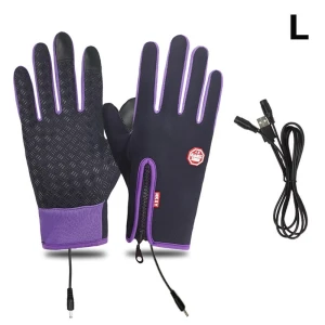 Windproof USB Heated Gloves Rechargeable Ski Gloves New Winter Plush Gloves — Heated Gloves, Likemei