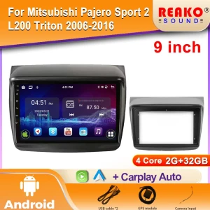 Android Car Radio with Video Player, GPS, 4G, and CarPlay — Car Infotainment System, Reakosound