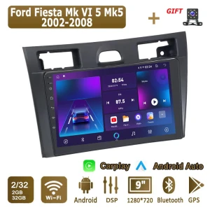 Car Radio with Android Auto and Apple CarPlay — Car Infotainment System, icreative