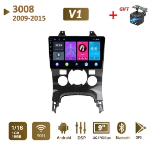 Car Stereo with Android, CarPlay, GPS, and Wi-Fi — Car Infotainment System, icreative