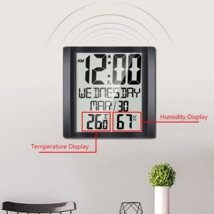 Indoor Room LCD Display Electronic Temperature Humidity Meter Digital Thermometer Hygrometer Alarm Clock — Smart Thermometer, Super Dream Home