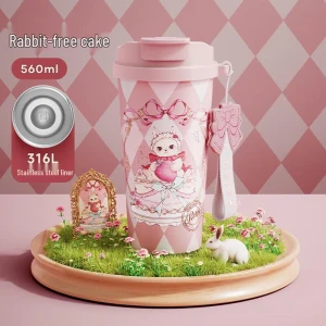 Insulated Dual-Drink Coffee Mug — Smart Water Bottle, JDST