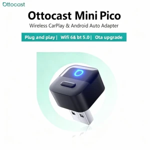 Mini Pico 3.0 Cube 2-in-1 Wired to Wireless Adapter — Car Infotainment System, Ottocast