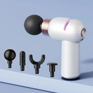 Rechargeable Mini Fascia Gun Massager for Girls - Portable Muscle Relaxation Neck Mask — Massage Gun, Global Beauty