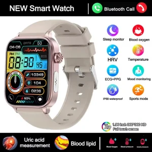 Smart Watch for Men with ECG, PPG, Blood Pressure, SPO2, Bluetooth Calling, Health Monitoring, Waterproof Bracelet for... — Smart Watch, Lucky Start