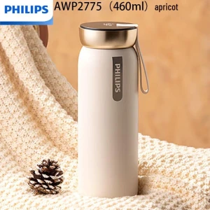 Stainless Steel Smart Thermos with Temperature Display — Smart Water Bottle, Philips