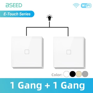 Touch Wall Switch with LED Backlight — Smart Switch, Simplistic Living Home
