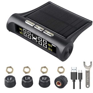 Wireless Tire Pressure Monitoring System with Solar Power — TPMS, Home Savor