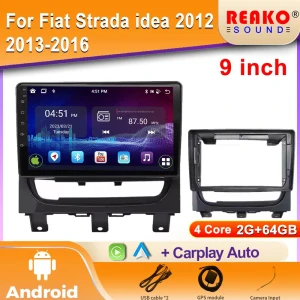 Android 2K Car Radio with Bluetooth, Navigation, and CarPlay — Car Infotainment System, Reakosound
