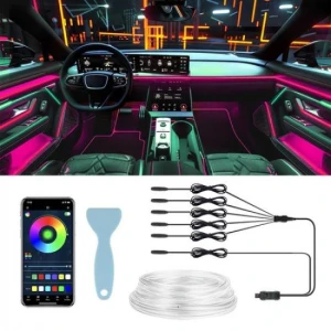 Car RGB LED Strip Light with App and Music Control — LED Strip Lights, dfvbnmf