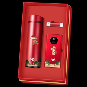Chinese Chic Smart Temperature Control Mug Gift Set — Smart Water Bottle, Woding