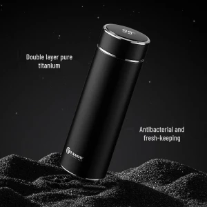 Pure Titanium Insulated Tea Bottle — Smart Water Bottle, Vanow