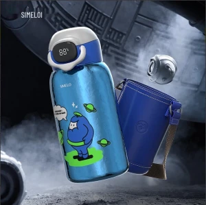 Pure Titanium Temperature Display Insulated Kids Cup — Smart Water Bottle, Shimiler