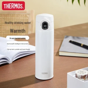 Smart Digital Display Pop-Up Lid Stainless Steel Thermos — Smart Water Bottle, Thermos