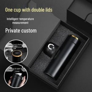 Smart Dual-Lid Thermos Bottle — Smart Water Bottle, Meishangyuan