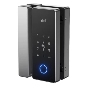 Smart Fingerprint Glass Door Lock — Smart Lock, Deli