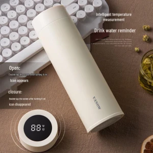 Smart Insulated Ceramic Tea Mug — Smart Water Bottle, Vanow