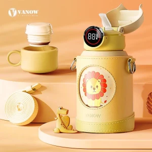 Smart LED Kids Insulated Straw Cup — Smart Water Bottle, Vanow