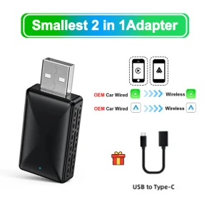 Wireless Android Auto and CarPlay Adapter TV Box — Car Infotainment System, The Cozy Nook