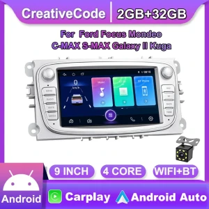 2 DIN CarPlay Android Auto Multimedia Video Player — Car Infotainment System, CreativeCode